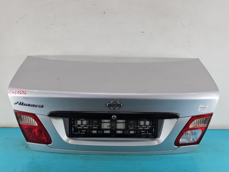 Klapa tył Nissan Almera N16 sedan 4d srebrny