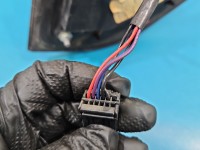 Lusterko lewe Jeep Compass I 06-16 elektryczny, Europejska, Regulowane elektrycznie, składane ręcznie. Rysy. 5 pin, opiłki...