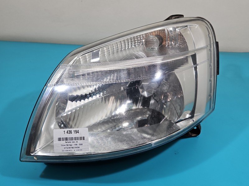 Reflektor lewy lampa przód Citroen Berlingo I EUROPA Reflektor lewy lampa przód Citroen Berlingo I EUROPA