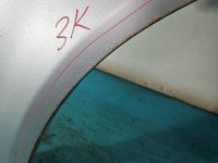 Błotnik przód prawy Audi A4 B6 srebrny LY7W