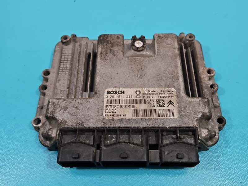 Komputer Sterownik silnika 0281011233, 9655600680 Citroen Xsara Picasso 1.6 hdi