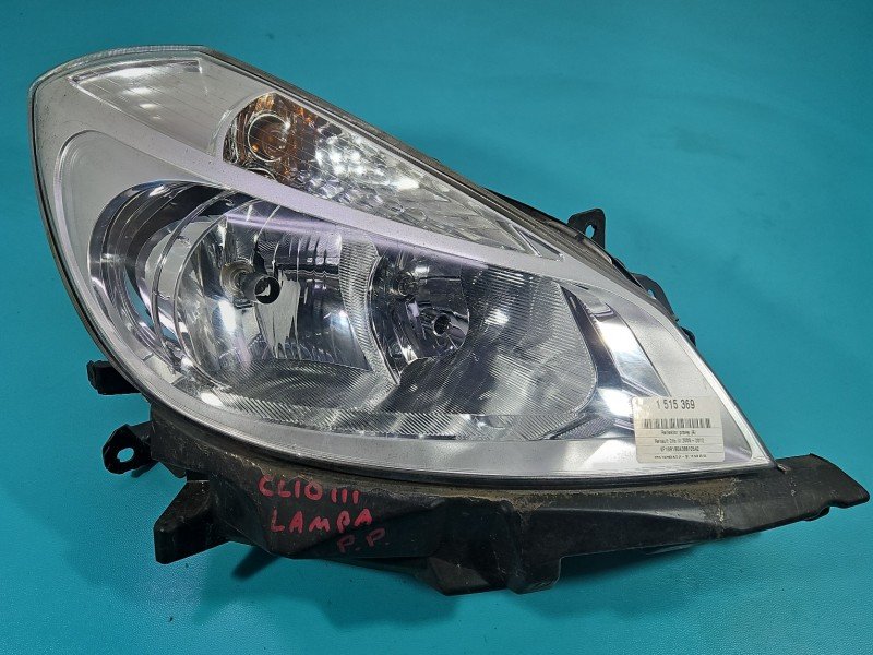 Reflektor prawy lampa przód Renault Clio III EUROPA