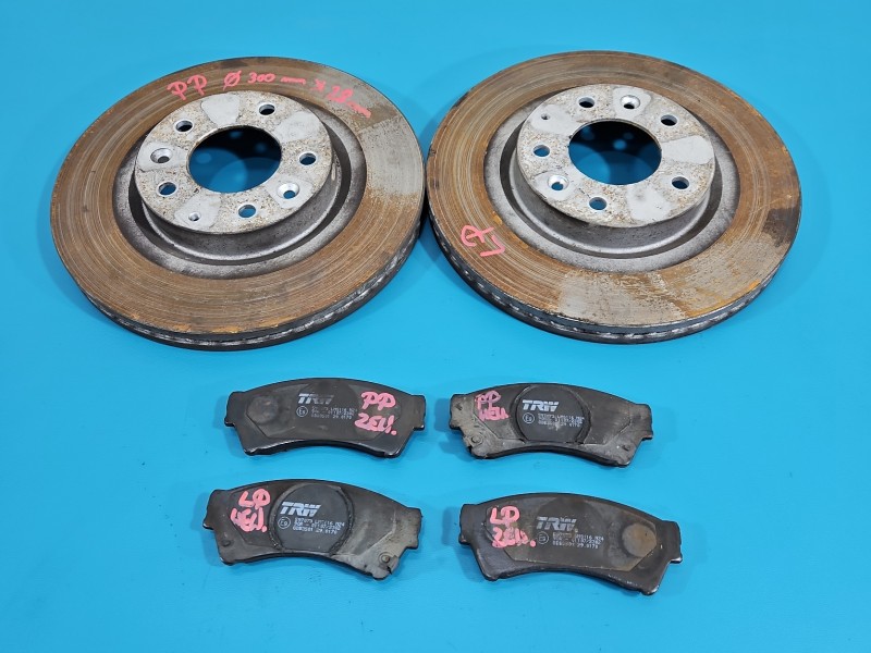 Tarcze hamulcowe przód klocki 300MM Mazda 6 II GH 2.0 citd