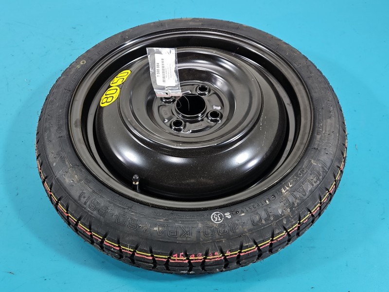 Koło zapasowe 16" dojazdowe dojazdówka Toyota Yaris III Rozstaw śrub: 4x100, Dunlop, 125 mm, Profil opony: 70, IMPRK1598884,...