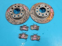 Tarcze hamulcowe tył klocki Skoda Octavia II 1.9 tdi (BXE)