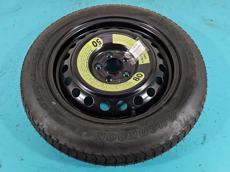 Koło zapasowe 17" dojazdowe dojazdówka Kia Sportage IV 15-21 5x114.3, Hankook, 135 mm, Profil opony: 90, 135/90/R17 103M... Koło zapasowe 17" dojazdowe dojazdówka Kia Sportage IV 15-21 5x114.3, Hankook, 135 mm, Profil opony: 90, 135/90/R17 103M...
