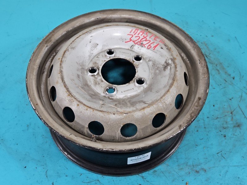 Felga stalowa 16" Renault Master III 10-19 6,5xj16H2 ET66 5X130 Felga stalowa 16" Renault Master III 10-19 6,5xj16H2 ET66 5X130