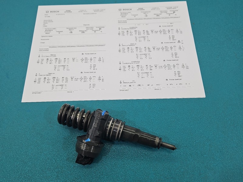 testowany Pompowtryskiwacz 0414720215, 038130073AG 1.4 TDi