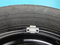 Koło zapasowe 14" dojazdowe dojazdówka Seat Ibiza IV 6J Rozstaw śrub: 5x100, Dunlop, SEI1512697, dunlop 175/70/R14 84T