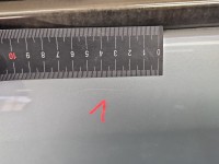 Drzwi tył lewe Mercedes W211 sedan 4d srebrny 744