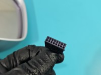 Lusterko lewe AUDI A4 B8 Rysy. Regulowane elektrycznie, składane ręcznie. 6pin SREBRNY LX7W europa