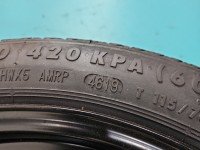 Koło zapasowe 16" dojazdowe dojazdówka Opel Astra V K Rozstaw śrub: 5x100, Continental, 115 mm, Profil opony: 70, 5x105,...