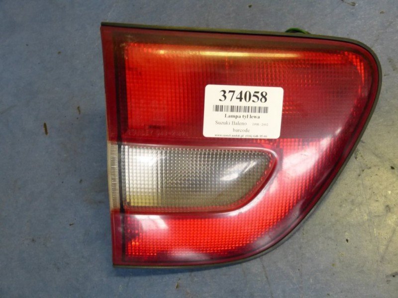 Lampa tył lewa Suzuki Baleno kombi Lampa tył lewa Suzuki Baleno kombi