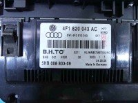 Konsola panel nawiewu Audi A6 C6 4F1820043AC