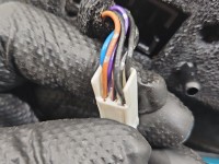 Lusterko lewe Mazda 2 II DE czarny, malowana, elektryczny, Europejska, Kod lakieru: 35N, porysowany lakier. Odpryski. 7pin...