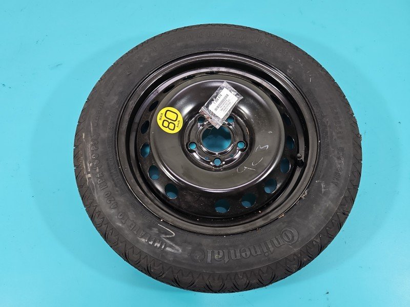 Koło zapasowe 16" dojazdowe dojazdówka Nissan Juke I F15 10-19 Średnica felgi: 16", 5x114.3, Continental, Kod producenta:...