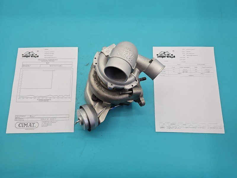 Turbosprężarka Regenerowana Toyota Auris I 071212 0154/9, 17201-0R041 2.0 D4D (FTV) 126KM