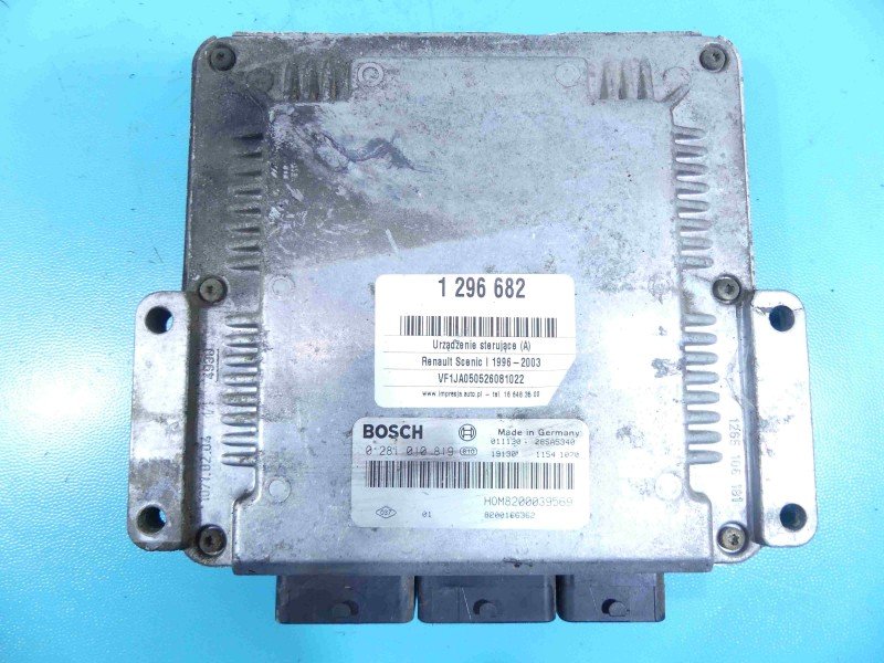 Komputer Renault Scenic I 0281010819, 8200039569 1.9 dci