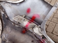 Zderzak tył Kia Sportage III 10-15 biały WD HB