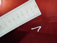 Błotnik przód lewy Renault Modus bordowy TEB76