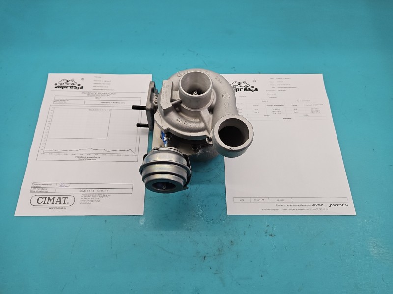 Turbosprężarka Regenerowana Alfa romeo 147 736168-3, FGP55205177, JBV03943 1.9 JTD 120KM