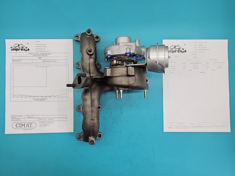 Turbosprężarka Regenerowana Skoda Octavia I 713672-2, 038253019A 1.9 tdi 110KM