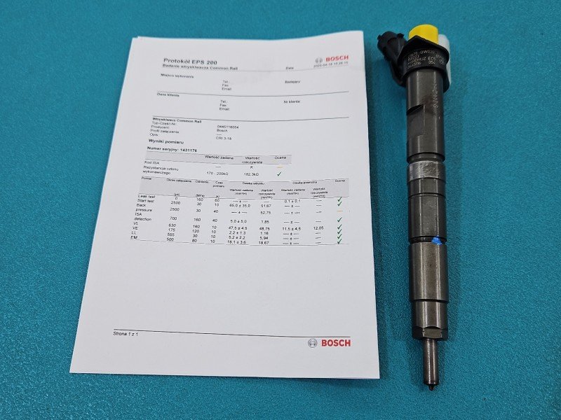 TESTOWANY Wtryskiwacz Toyota Auris II 0445116054 1.4 D4D TESTOWANY Wtryskiwacz Toyota Auris II 0445116054 1.4 D4D