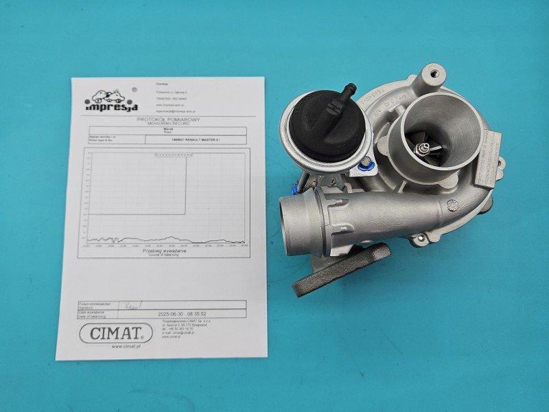 Turbosprężarka Regenerowana Renault Master II 757349-3, GT1549S, 8200483650 2.5 DCI 99KM Turbosprężarka Regenerowana Renault Master II 757349-3, GT1549S, 8200483650 2.5 DCI 99KM