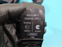 Pas bezpieczeństwa przód prawy pasażera Suzuki Vitara II 2015- 84920-54P11