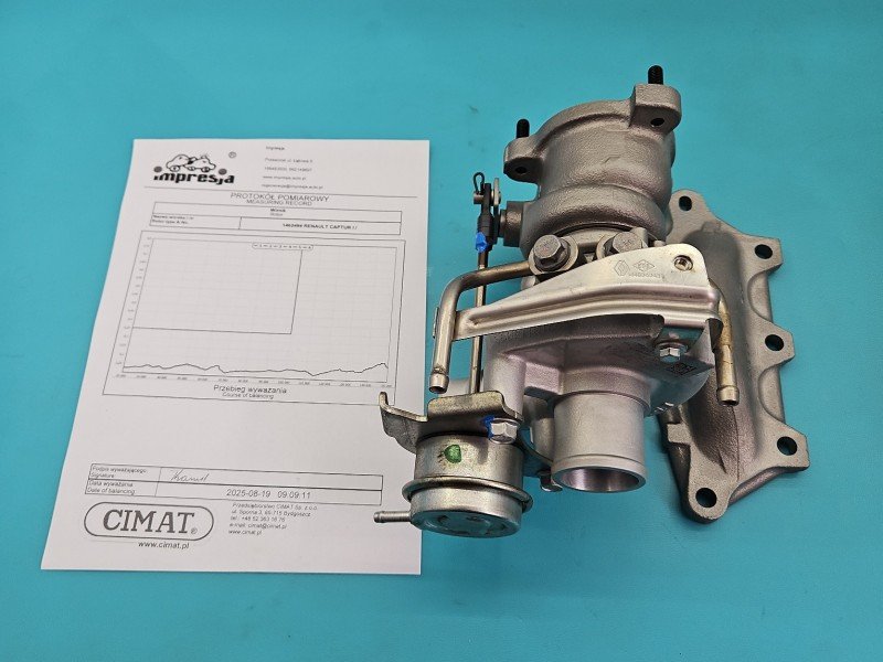 Turbosprężarka Regenerowana Renault Captur I 49373-04001, 14041502546, 8201234380 0.9 Tce 90KM Turbosprężarka Regenerowana Renault Captur I 49373-04001, 14041502546, 8201234380 0.9 Tce 90KM