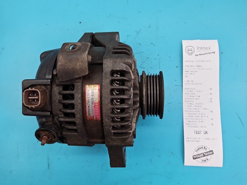 TEST Alternator Toyota Corolla E12 27060-27070 2.0 D4D