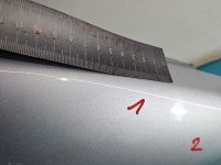 Błotnik przód prawy Skoda Fabia I srebrny LF7T
