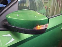 Lusterko lewe pin Skoda Fabia III HB zielony LF6Z 5d europa