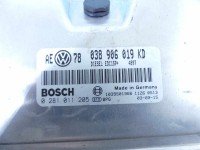 Komputer zestaw Vw Passat B5 0281011205, 038906019KD 1.9 TDi