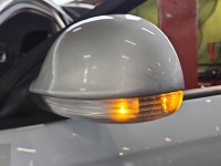 Lusterko lewe Vw Golf VI 6pin, źle spasowana obudowa SREBRNY LA7W TYLKO KOMBI europa