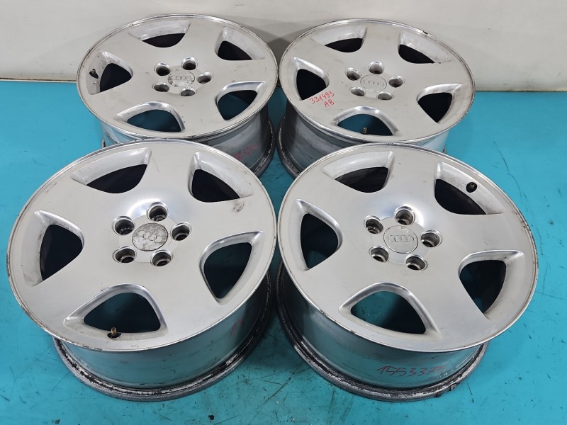 alufelgi felgi 17" komplet Audi A8 D2 R17 Szerokość felgi: 8.0", Rozstaw śrub: 5x112, Odsadzenie (ET): 48, Producent felg:...