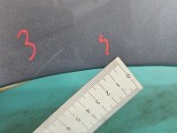 Błotnik przód lewy Renault Megane III niebieski TERNR - BLUE