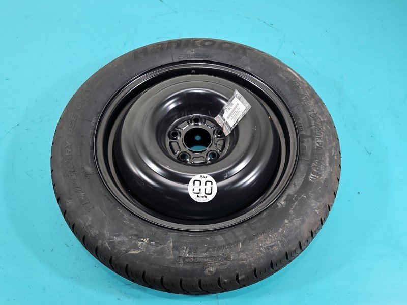 Koło zapasowe 17" dojazdowe dojazdówka Renault Koleos 5x114.3, Hankook, 155 mm, Profil opony: 80, HANKOOK 155/80/R17 S300...