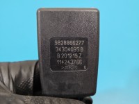Pas bezpieczeństwa tył lewy Peugeot, Europejska, Klamra zapinka Peugeot 3008 II 9828866277