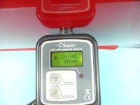 Drzwi tył lewe Toyota Yaris I HB 5d czerwony 3E5