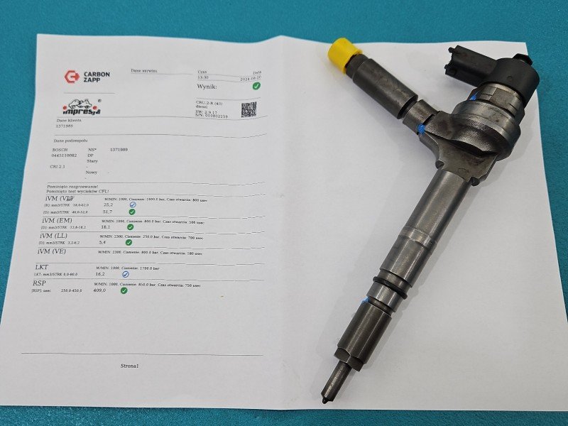 TESTOWANY Wtryskiwacz 0445110082 Honda Civic VII 1.7 citd 101KM