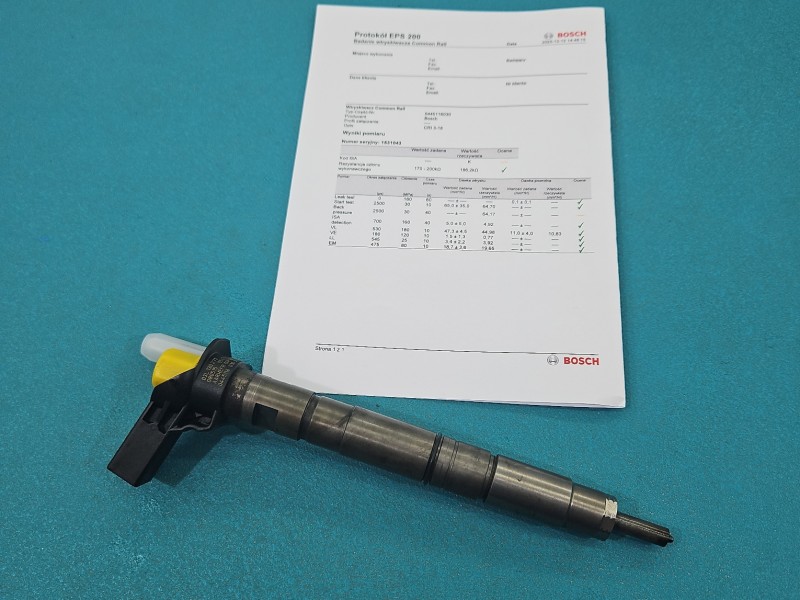 Wtryskiwacz AUDI A4 B8 0445116030, 03L130277 2.0 TDI (CAGA)