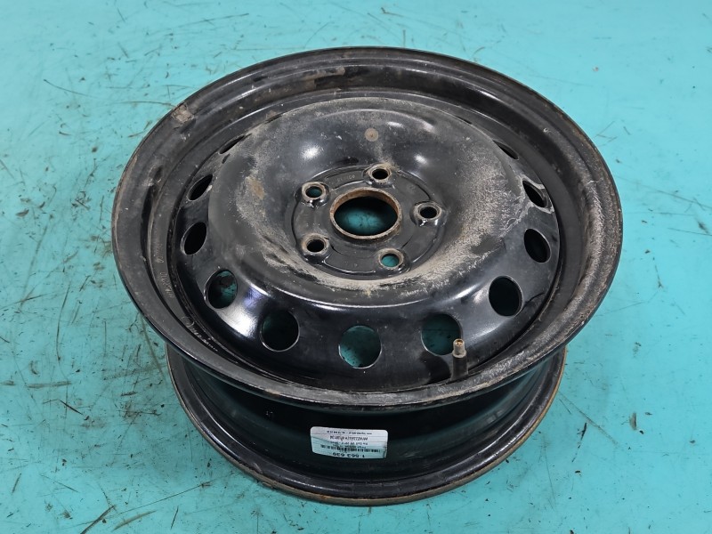 Felga stalowa 15" Vw Golf VII Szerokość felgi: 6.0", Rozstaw śrub: 5x112, Odsadzenie (ET): 43, Volkswagen, czarny, Kod...