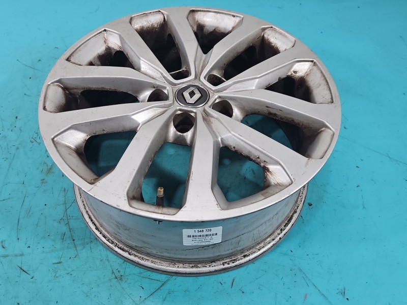 Felga aluminiowa 17" Renault Kadjar alufelga Szerokość felgi: 7.0", 5x114.3, Odsadzenie (ET): 40, RENAULT, srebrny, Kod...