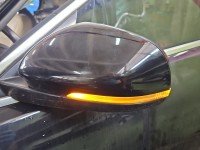 Lusterko lewe pin JAGUAR XF I X250 sedan czarny PEF 4d europa