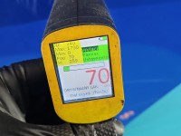 Drzwi tył lewe Skoda Fabia II HB 5d niebieski 4590