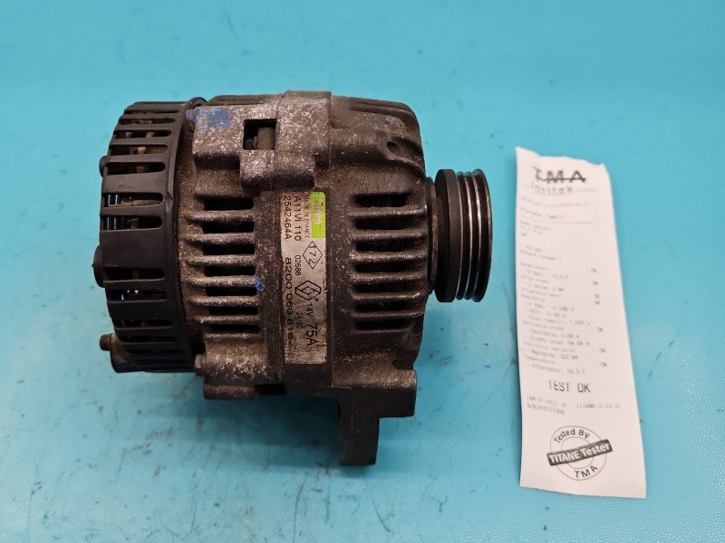 TEST Alternator Renault Kangoo I 8200060816, 2542464A 1,2.0 WIEL