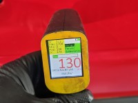 Drzwi tył prawe Vw Golf II HB 5d czerwony LY3D