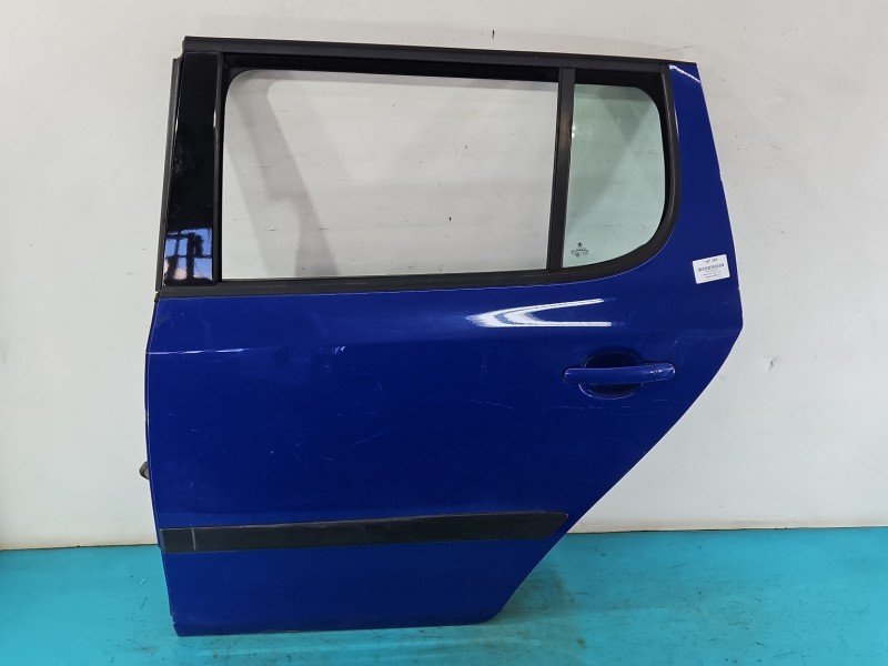 Drzwi tył lewe Skoda Fabia II HB 5d niebieski 4590 Drzwi tył lewe Skoda Fabia II HB 5d niebieski 4590