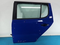 Drzwi tył lewe Skoda Fabia II HB 5d niebieski 4590